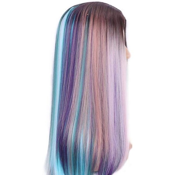 ✨Randy 22” Colorful Ombré MIDDLE PART Cosplay Wig main image 5